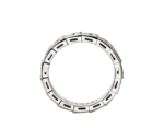 B Serpenti Viper Ring, Full Pavé Diamonds, 18K White Gold - Image 2
