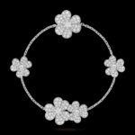 Frivole Van Cleef & Arpels (VCA),Bracelet, 5 Flowers - Rhodium-Plated 18K White Gold and Diamonds - Image 7