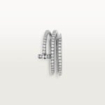 B Juste un Clou Double-Wrap Ring, Half-Pavé Diamonds, 18K White Gold - Image 5