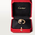 Juste un Clou Ring, classic model, set with diamonds, 18K yellow gold - Image 8