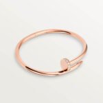 A Juste un Clou Bracelet, Classic Model, Set with Diamonds, 18K Rose Gold - Image 3
