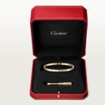 C LOVE Bracelet, Small Model, Set with 6 Diamonds, 18K Yellow Gold - Image 2