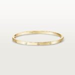 C LOVE Bracelet, Small Model, Set with 6 Diamonds, 18K Yellow Gold - Image 5
