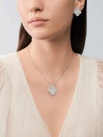 Magic Alhambra Pendant - Rhodium-Plated 18K White Gold and Diamonds - Image 3