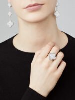 Magic Alhambra Ring - Rhodium-Plated 18K White Gold and Diamonds - Image 2