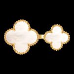 Magic Alhambra Between-the-Finger Ring - 18K Yellow Gold and White Mother-of-Pearl - Image 4
