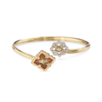 OPERA TULLE ENAMEL Yellow Gold, White Gold and Red ... Buccellati,Bracelet