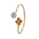 C OPERA TULLE ENAMEL Yellow Gold and Red Enamel Buccellati,Bracelet...