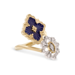 OPERA TULLE ENAMEL Yellow Gold, White Gold and Blue ... Buccellati,Ring - Image 3