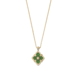 OPERA TULLE ENAMEL Yellow Gold and Green Enamel Buccellati,Pendant...