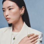 OPERA TULLE ENAMEL Yellow Gold and Green Enamel Buccellati,Pendant... - Image 2
