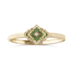 OPERA TULLE ENAMEL Yellow Gold and Green Enamel Buccellati,Bracelet...