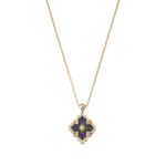 OPERA TULLE ENAMEL Yellow Gold and Blue Enamel Buccellati,Pendant...