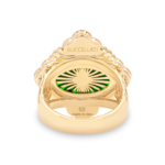 OPERA TULLE ENAMEL Yellow Gold Diamond and Green ... Buccellati,Ring - Image 4