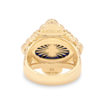 OPERA TULLE ENAMEL Yellow Gold Diamond and Blue ... Buccellati,Ring - Image 3