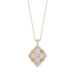 OPERA TULLE GOLD Yellow and White Gold Diamond Buccellati,Pendant