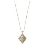 B OPERA TULLE STONE Yellow Gold Diamond and Mother-of-Pearl ... Buccellati,Pendant