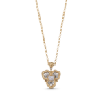 OPERA TULLE Yellow and White Gold Heart Buccellati,Pendant