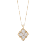 OPERA TULLE Yellow and White Gold Diamond Buccellati,Pendant