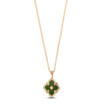 OPERA TULLE Yellow Gold Green Enamel Buccellati,Pendant