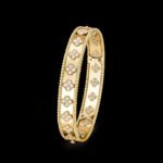 Perlée Clovers Van Cleef & Arpels (VCA),Bracelet, Medium Model - 18K Yellow Gold and Diamonds