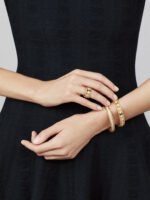 Perlée Clovers Van Cleef & Arpels (VCA),Bracelet, Medium Model - 18K Yellow Gold and Diamonds - Image 4