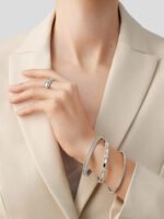 Perl??e Sweet Clovers Ring - Rhodium-Plated 18K White Gold and Diamonds - Image 4