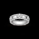 Perl??e Sweet Clovers Ring - Rhodium-Plated 18K White Gold and Diamonds - Image 5