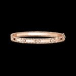 Perlée Sweet Clovers Van Cleef & Arpels (VCA),Bracelet, Medium Model - 18K Rose Gold and Diamonds - Image 3