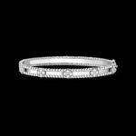 Perlée Sweet Clovers Van Cleef & Arpels (VCA),Bracelet, Medium Model - Rhodium-Plated 18K White Gold and Diamonds - Image 3