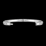 Perlée Sweet Clovers Van Cleef & Arpels (VCA),Bracelet, Medium Model - Rhodium-Plated 18K White Gold and Diamonds - Image 5