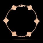 Sweet Alhambra Van Cleef & Arpels (VCA),Bracelet, 6 Motifs - Rose Gold - Image 3