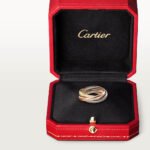 Trinity ring, classic model, 18K white gold, 18K yellow gold, 18K rose gold - Image 8