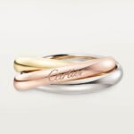 Trinity ring, classic model, 18K white gold, 18K yellow gold, 18K rose gold - Image 9