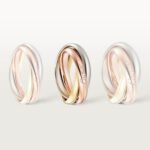 Trinity ring, classic model, 18K white gold, 18K yellow gold, 18K rose gold - Image 6