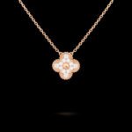 Vintage Alhambra Pendant - 18K Rose Gold and Diamonds