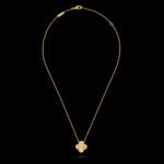 Vintage Alhambra Pendant - Guilloch 18K Yellow Gold - Image 4
