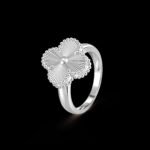 Vintage Alhambra Ring - Guilloch?? Rhodium-Plated 18K White Gold - Image 2