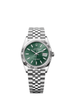 Rolex Datejust 36 – Mint Green Dial, Fluted Bezel, Jubilee Bracelet