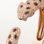 Panthère de Cartier Medium Bracelet,Cartier with Semi-Pavé Diamonds, 18K Rose Gold - Image 6