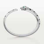 Panthère de Cartier Medium Bracelet,Cartier with Semi-Pavé Diamonds, 18K White Gold - Image 2