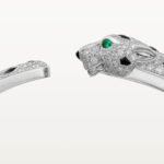 Panthère de Cartier Medium Bracelet,Cartier with Semi-Pavé Diamonds, 18K White Gold - Image 3
