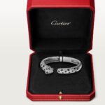 Panthère de Cartier Medium Bracelet,Cartier with Semi-Pavé Diamonds, 18K White Gold - Image 5