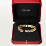 Panthère de Cartier Medium Bracelet,Cartier with Semi-Pavé Diamonds, 18K Yellow Gold - Image 5