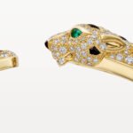 Panthère de Cartier Medium Bracelet,Cartier with Semi-Pavé Diamonds, 18K Yellow Gold - Image 6