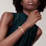 Panthère de Cartier Medium Bracelet,Cartier with Semi-Pavé Diamonds, 18K Yellow Gold - Image 2