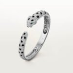 Panthère de Cartier Medium Bracelet,Cartier with Pavé Diamonds, 18K White Gold