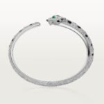 Panthère de Cartier Medium Bracelet,Cartier with Pavé Diamonds, 18K White Gold - Image 2