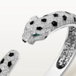 Panthère de Cartier Medium Bracelet,Cartier with Pavé Diamonds, 18K White Gold - Image 3