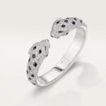 Panthère de Cartier Double-Head Bracelet,Cartier with Pavé Diamonds, 18K White Gold